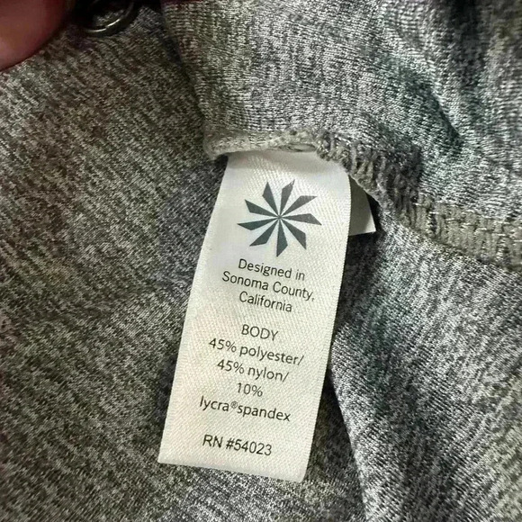 Athleta Heather Vitamin Sea Hooded Jacket Charcoal Grey Heather Ladies Small - Picture 7 of 7